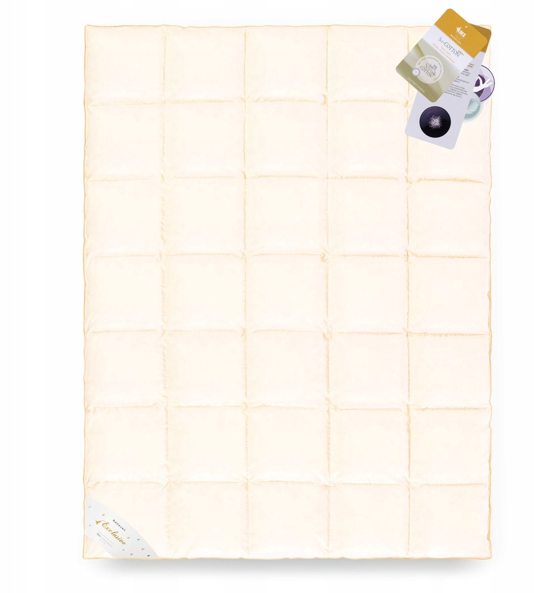 Natuurlijke Dons Dekbed Exclusive Basic+ Crème 180x200