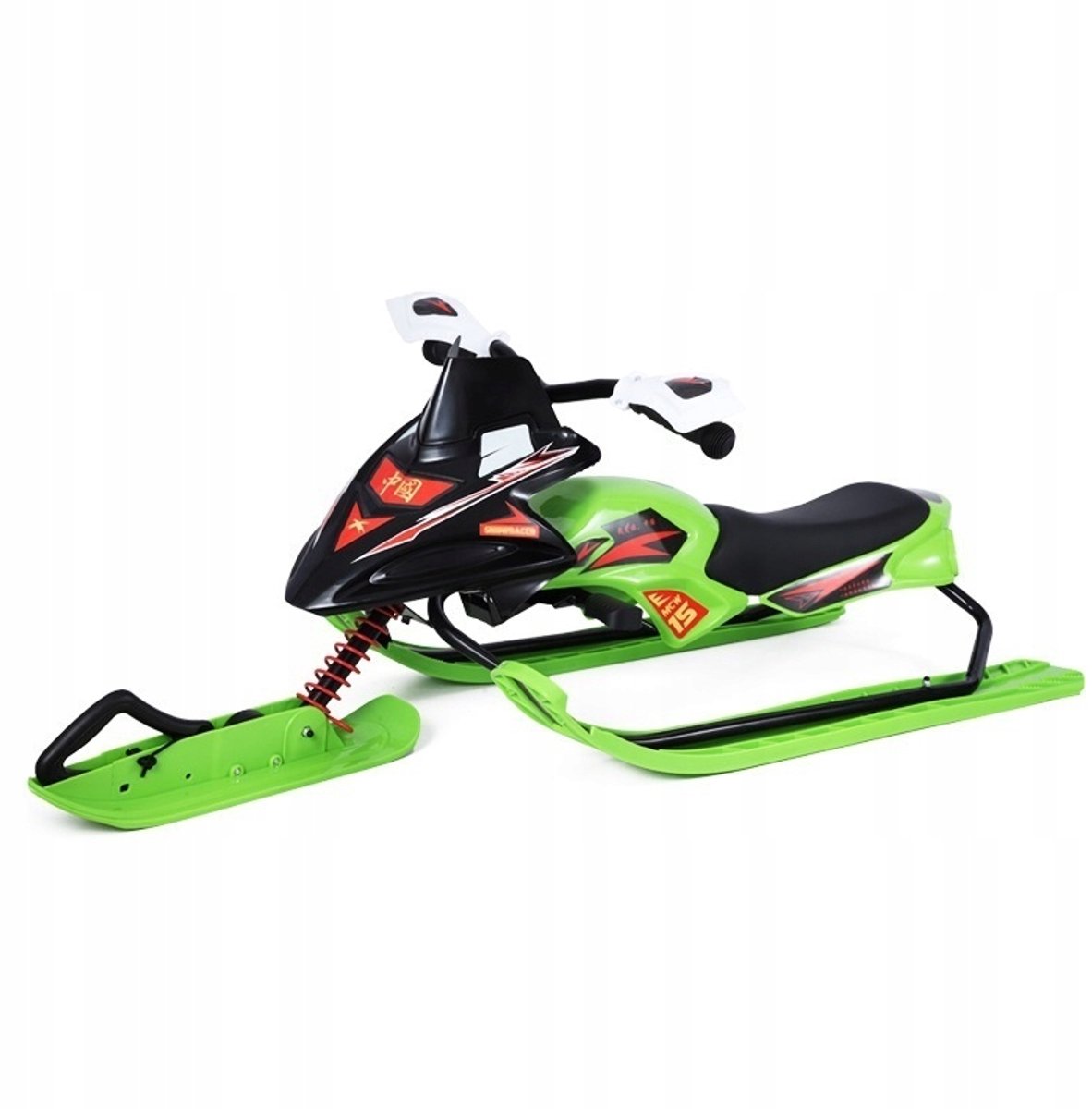 Metal Ski Bob met Stuur, Schokdemper en Rem