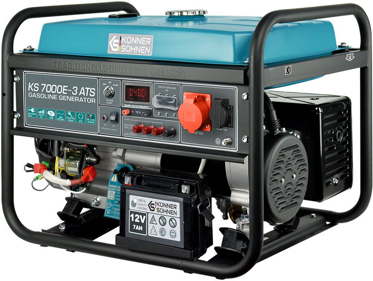 Benzininis generatorius Könner & Söhnen KS 7000E-3 ATS