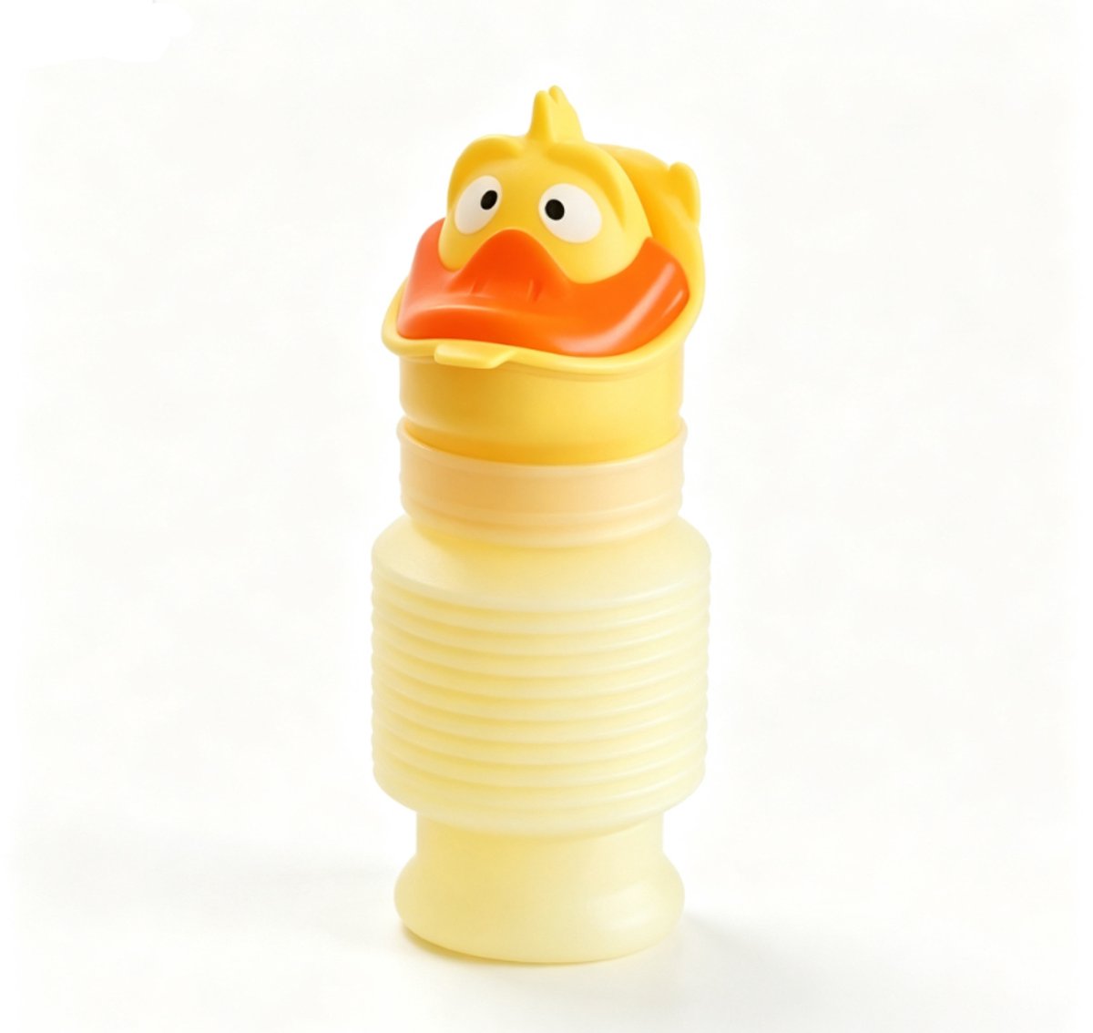 Disposable toilet600 ml inklapbaar draagbaar urinaal, herbruikbare urinefles voor noodgevallen, mobiel toilet voor auto, reizen en kamperen（geel）
