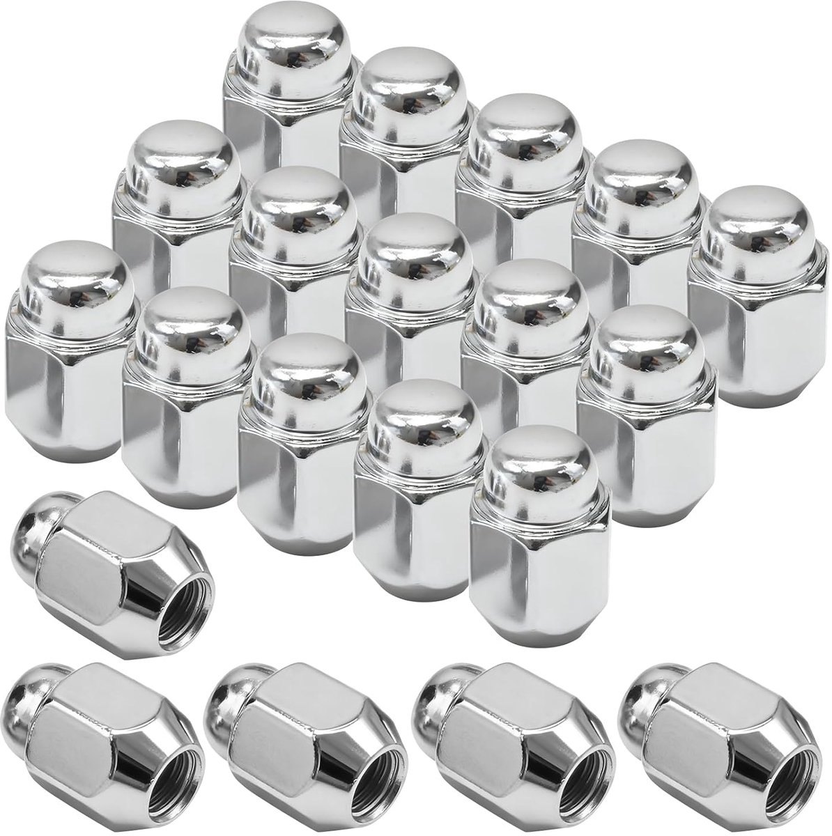 Pack of 20 52950-M1000 M12 x 1.5 Wheel Nuts Replacement for Hyundai Accent I, Replacement for Hyundai Accent Sedan - ShopVlot