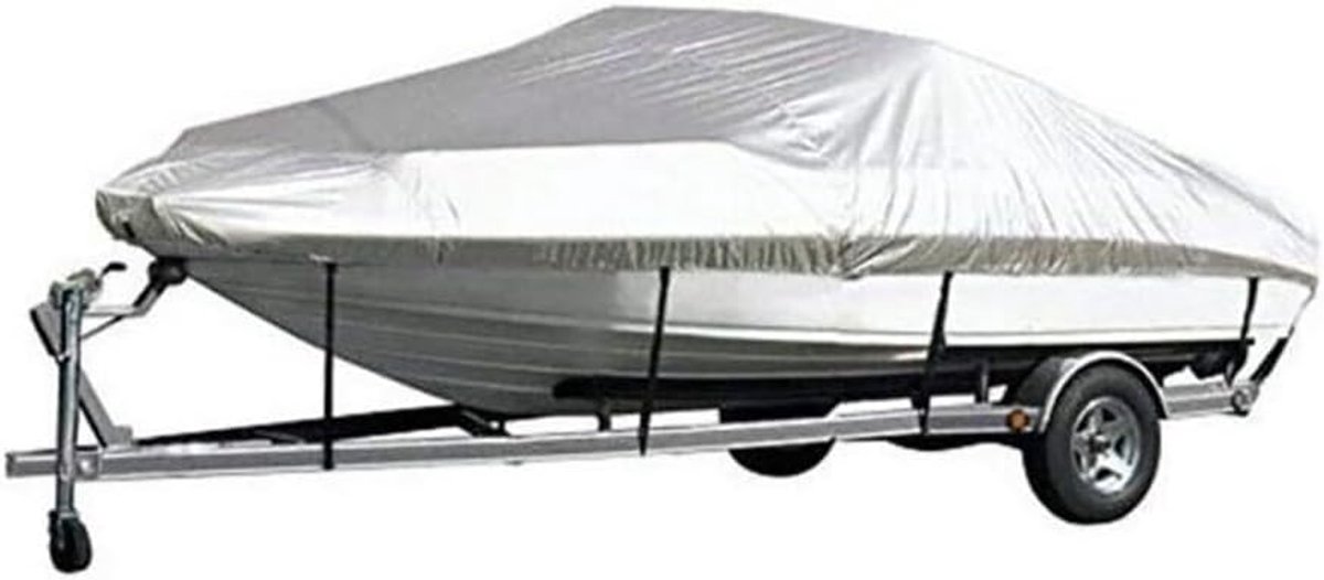 NEWFUN Boat Cover, Boat Cover, 14-16FT Boat Tarpaulin, Oxford Cloth, Boat Cover, Dustproof and UV Resistant - ShopVlot