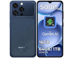 OUKITEL C17 Smartphone 4G-Android16-16 RAM-64 ROM/1TB-6.52 inch HD-5000mAh-13MP camera