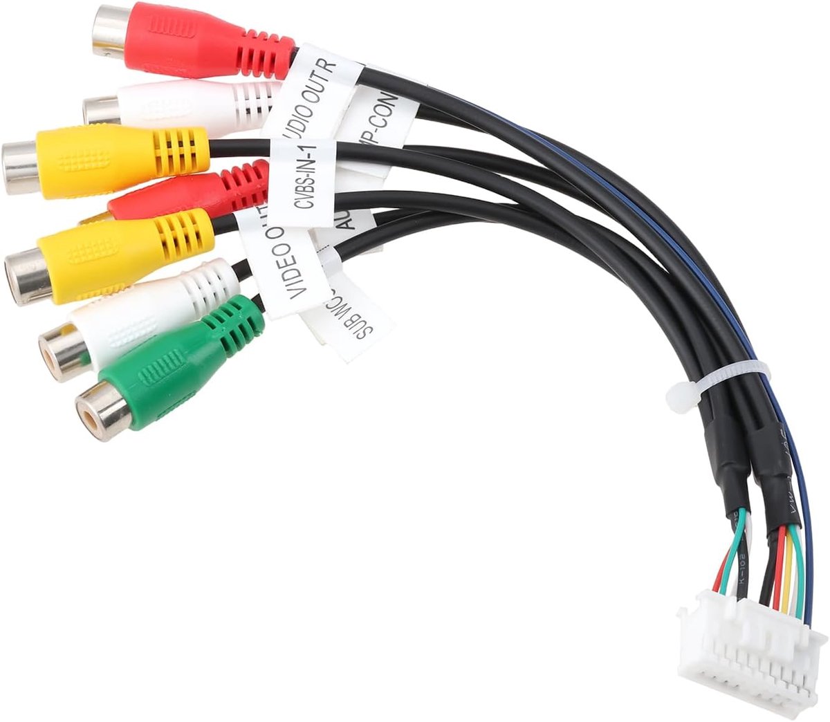1 Pack 20 Pin Auto AV RCA Harnas Kabel Compatibel met Pioneer AVH-241EX DMH-240EX DMH-340EX - ShopVlot