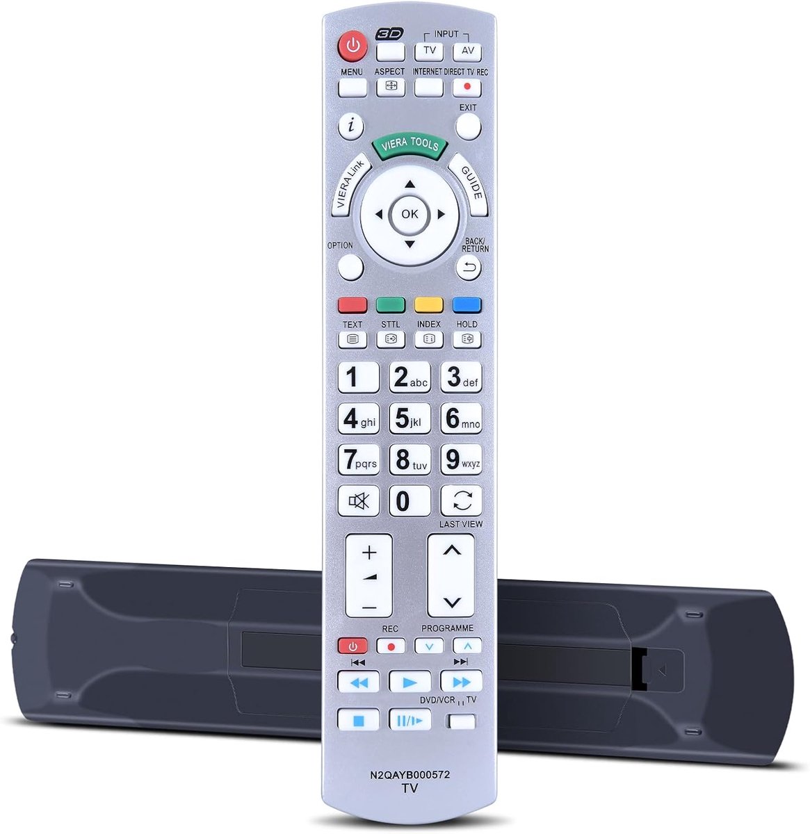 N2QAYB000572 Vervangende afstandsbediening compatibel met Panasonic Viera TV RM-D1170 TX-LR32DT30 TX-L32DT30Y - ShopVlot