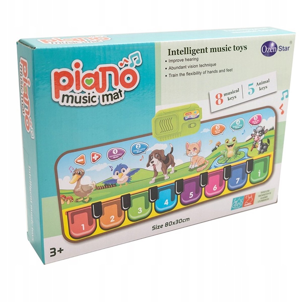 Interactieve Muziekmat met Dierengeluiden en Piano voor Kinderen