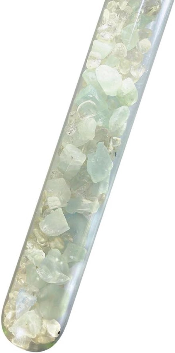 Gemstone bar for transporting drinking water, 25 cm, filled with fine gemstones: vibrant - ShopVlot