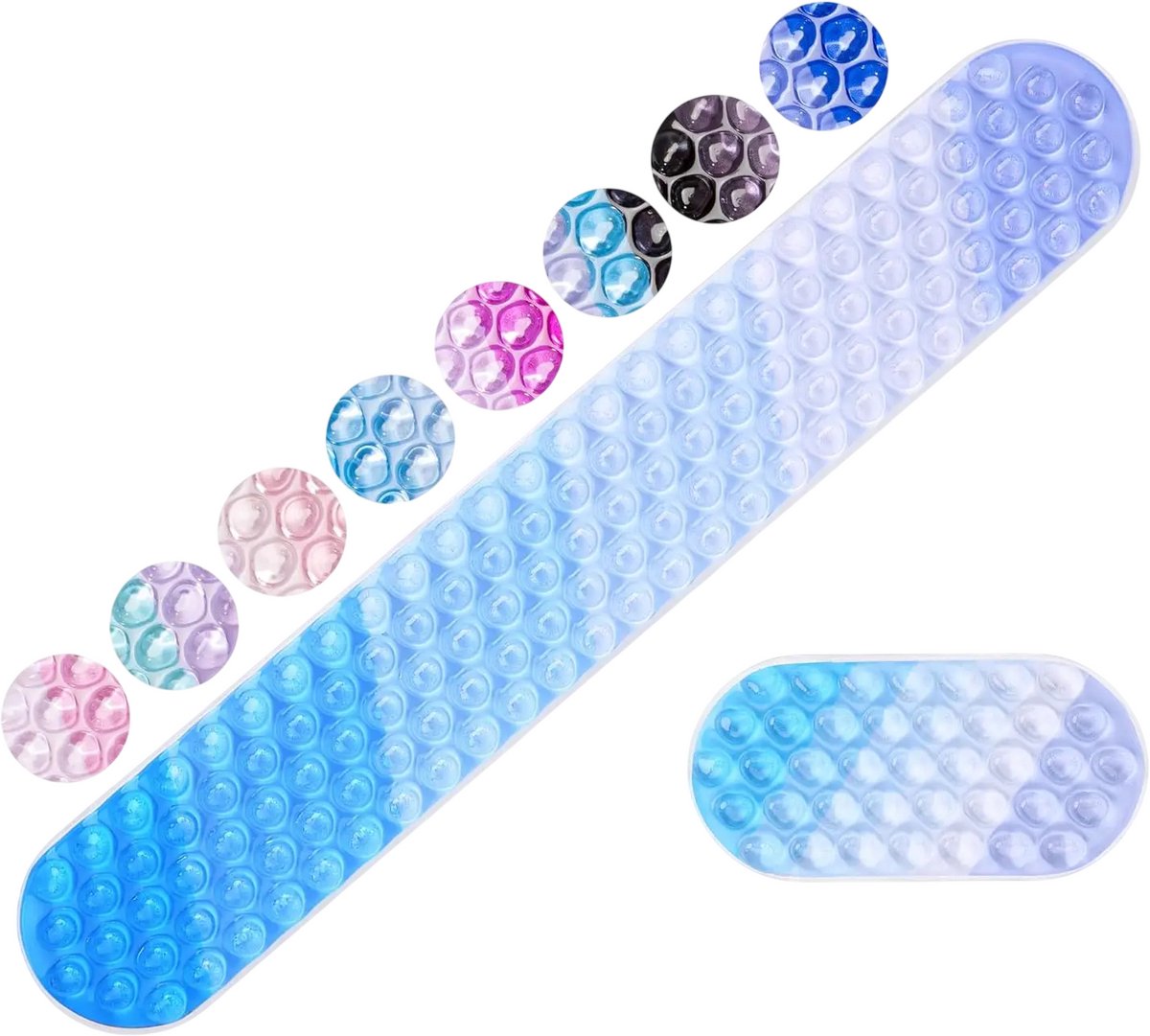 Ergonomische Gel Polssteun voor Muis en Toetsenbord – Met Polssteun, Toetsenbord Polssteun, Lang Formaat, Hemelsblauw, Pijnverlichting, Cool Touch, Antislip