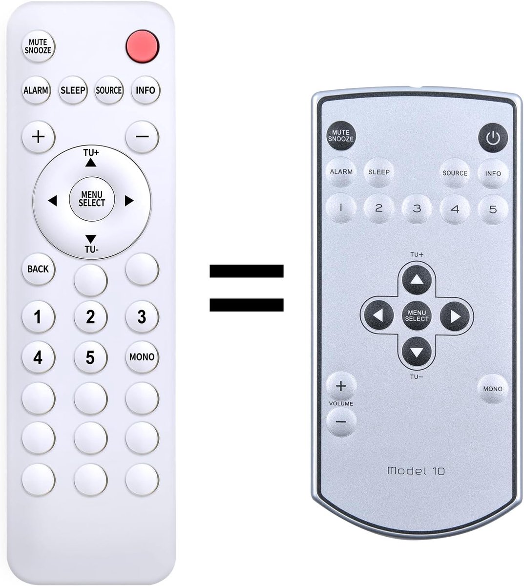 Nue remote control replacement compatible with Tivoli Audio Model 10 M10RSIL - ShopVlot