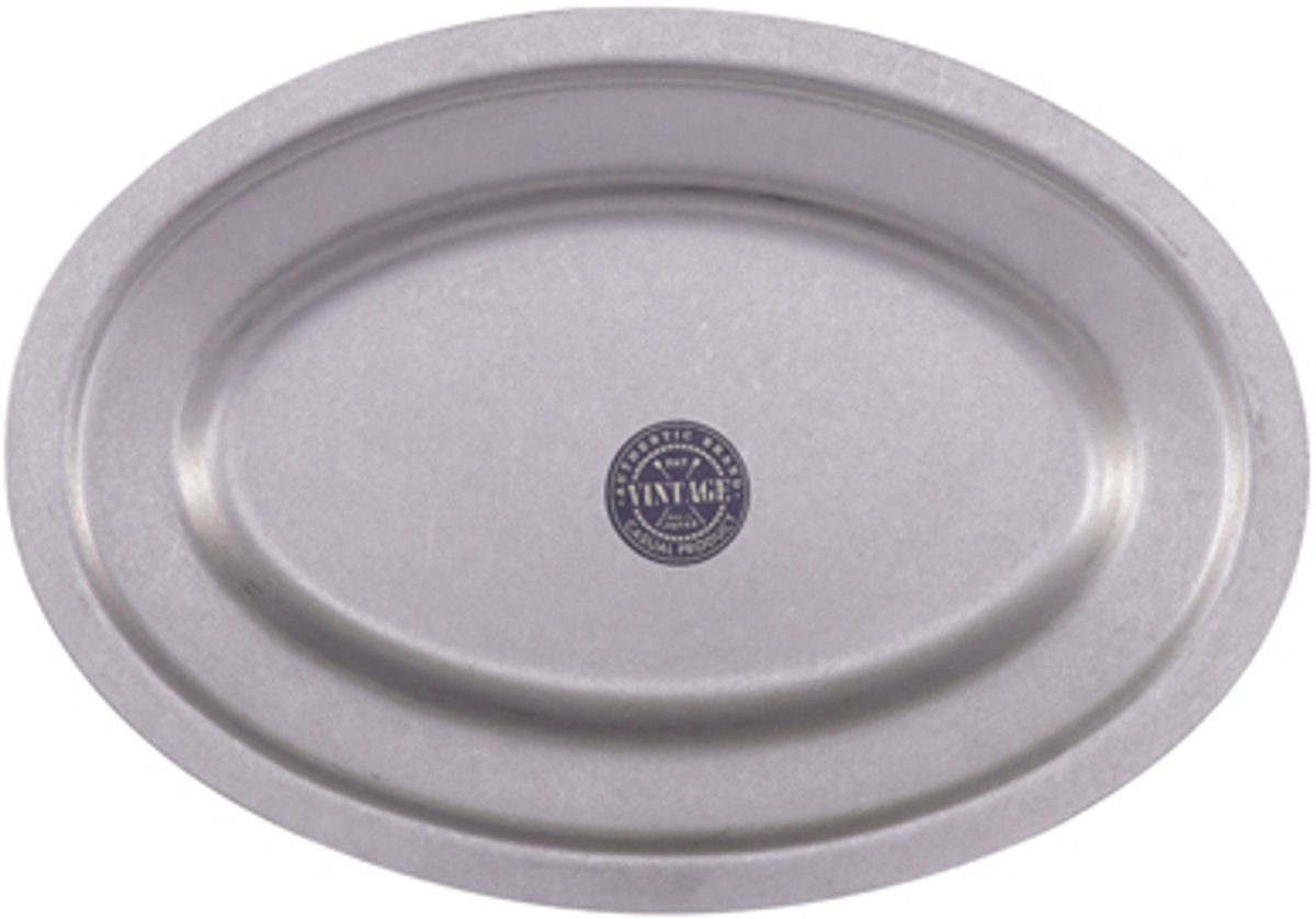 Tokyo Design Studio - CP Vintage Ovaal Bord - RVS - 19,6 x 13,6 cm