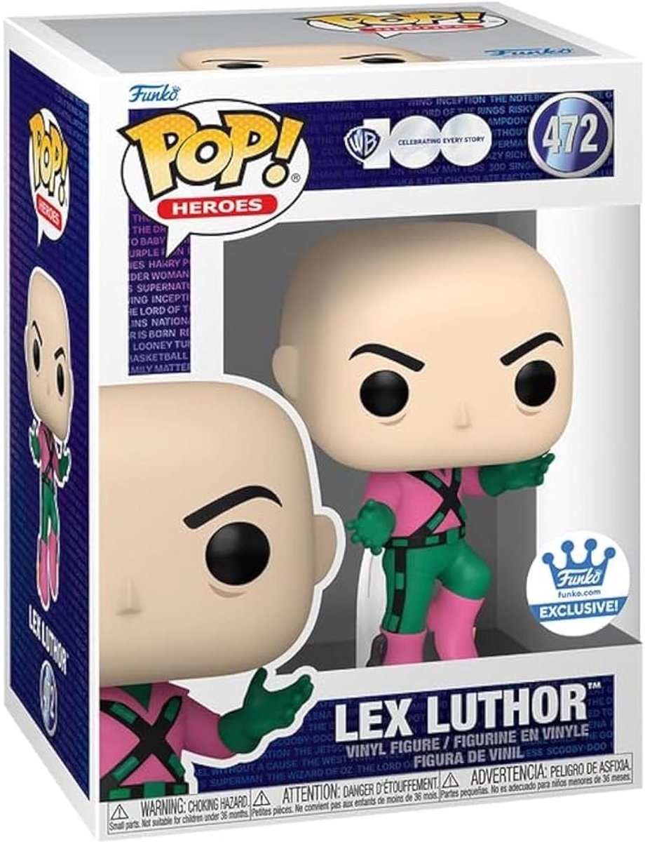 Funko Pop Exclusive DC Comics Lex Luthor #472 Vinyl Figure Superman WB100