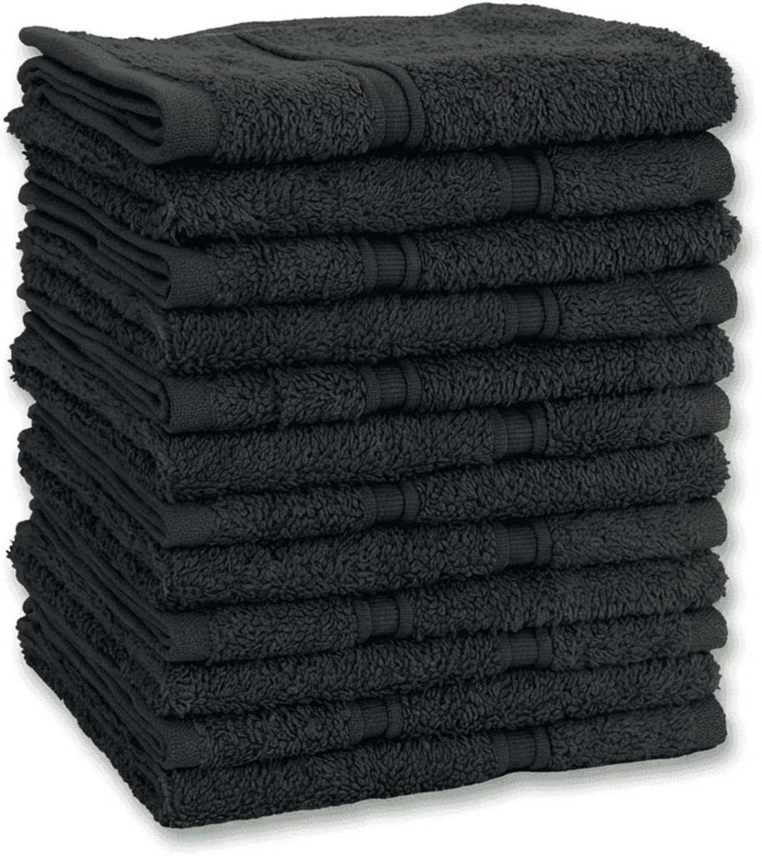 Vency Premium Set van 12 gastendoekjes, handdoeken voor gezicht en handen, 100% katoen, zacht en absorberend, 30 x 30 - ShopVlot