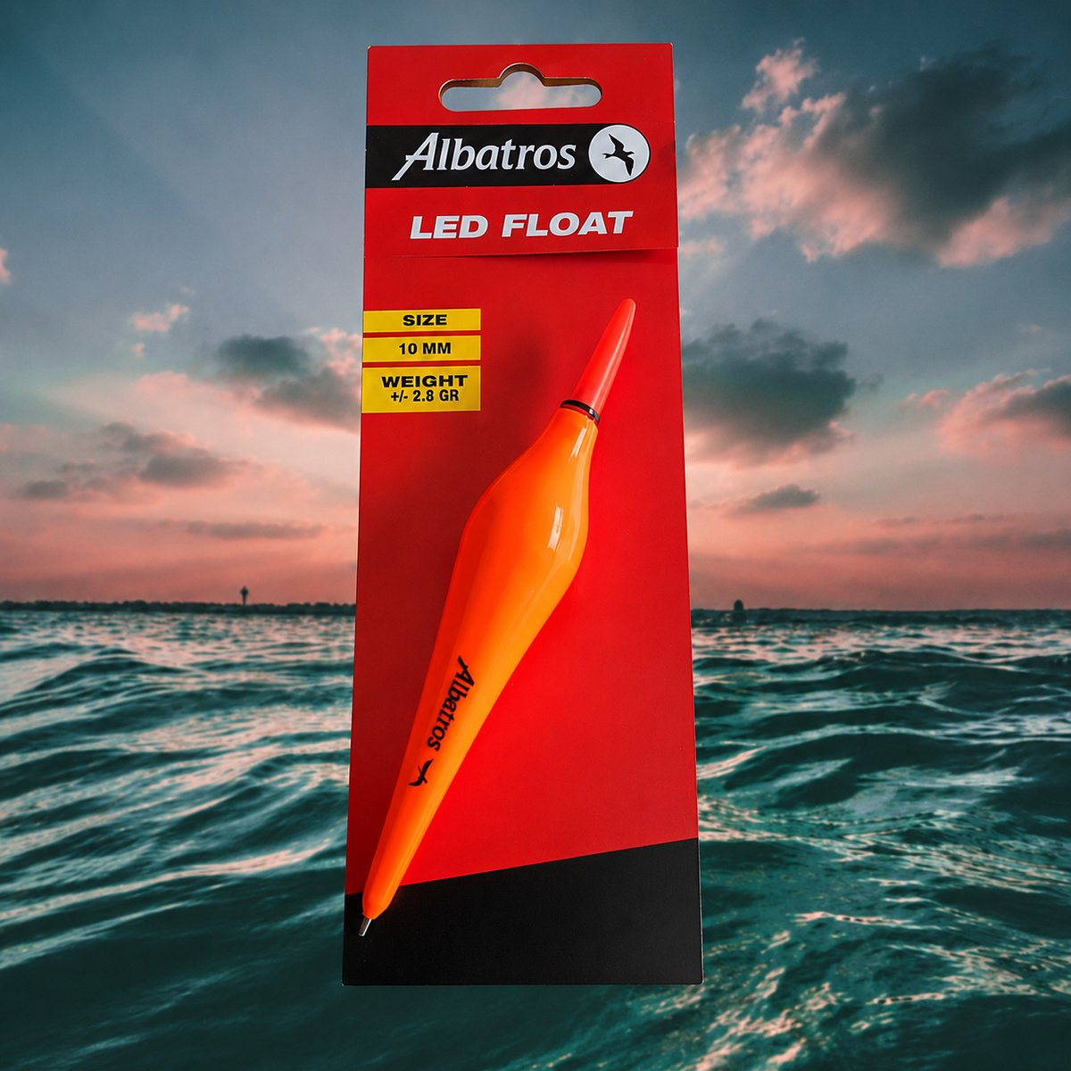 Albatros LED Float Noah 4 gram batterij dobber voor avond- en nachtvissen