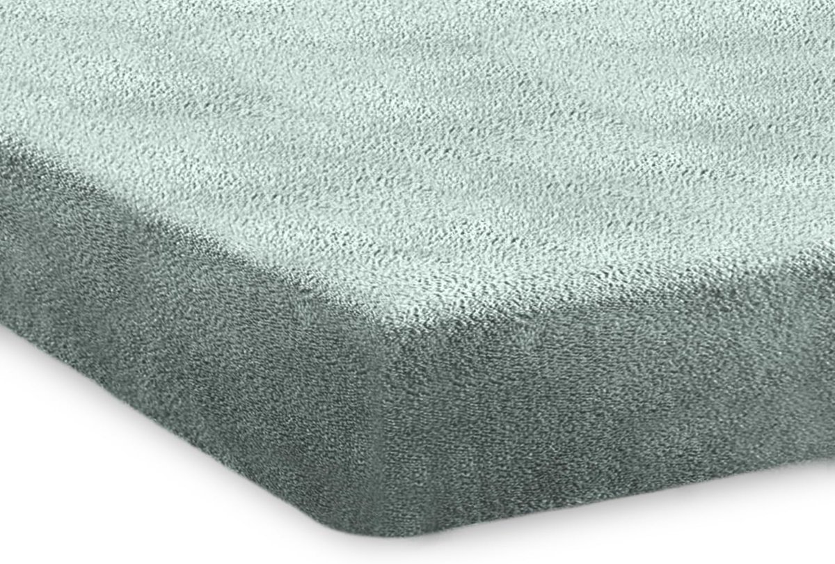 Fitted sheet Teddy Plush 35cm Corner height - jade 180x200cm - ShopVlot