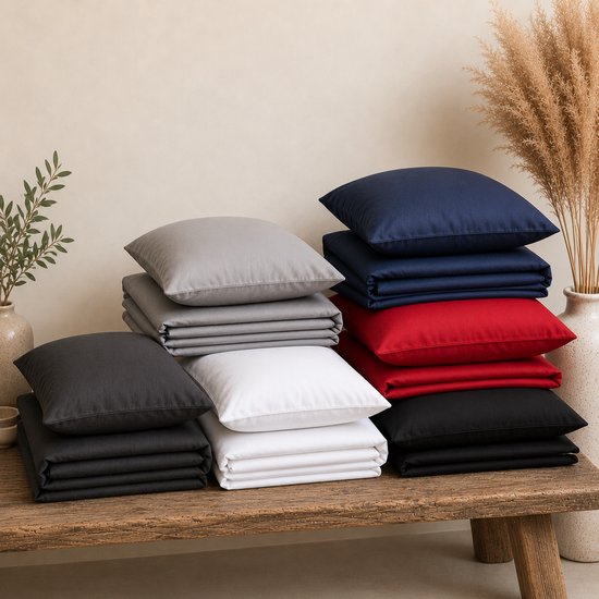 Komfortec Premium Dekbedovertrek 135x200 cm + Kussensloop 40x80 cm - 100% Microvezel - 90 g/m² - 2-Delige Superzachte Beddengoedset - met Rits - Blauw van Komfortec — afbeelding 3