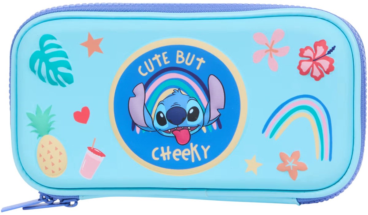Stitch - Harde Etui - Stylus Etui - Compact en Lichtgewicht - Pen Houder - Beschermende Draagdoos voor Potlood en Usb-kabels