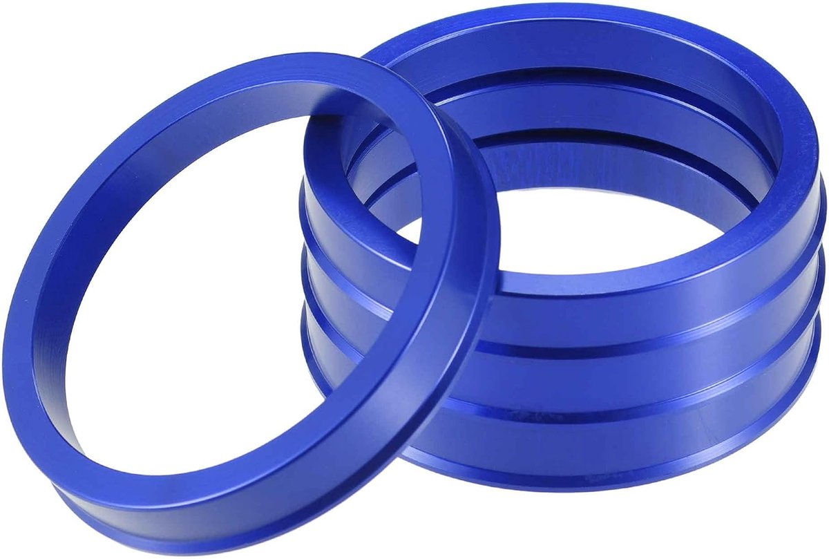 A ABSOPRO Wheel Hub Centering Rings OD 67mm on ID 57.1mm Wheel Hub Centering Rings Wheel Saddle Centering Spacers - ShopVlot