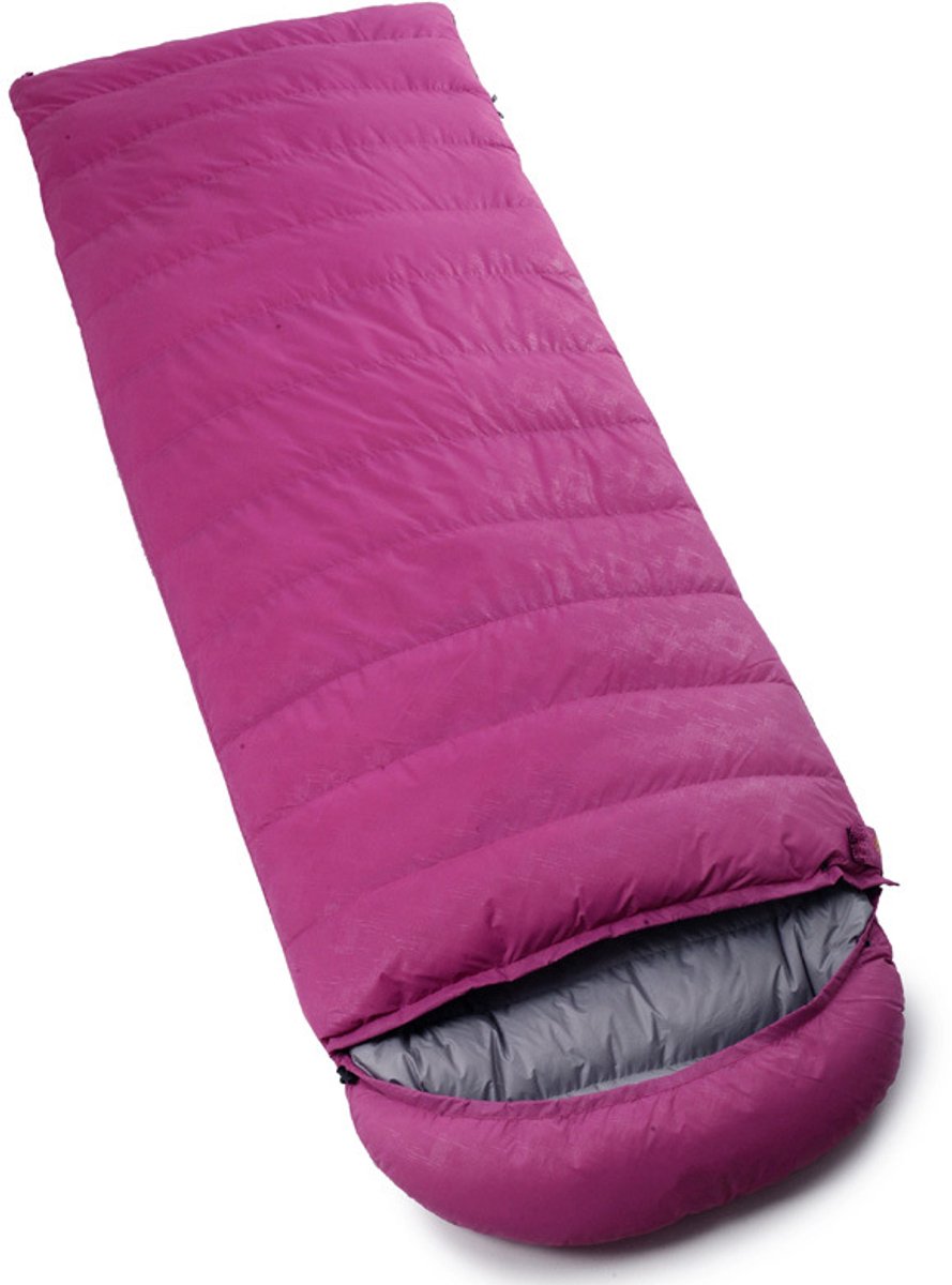 Dons-slaapzak (Donsalternatieve vezel / Donsachtige vezel) – Model: envelop – Waterdicht en ademend – Geschikt voor thru-hiking-backpacken en kamperen – Geschikt voor vier seizoenen – 600 g (0–15 °C)-210 x 80 cm