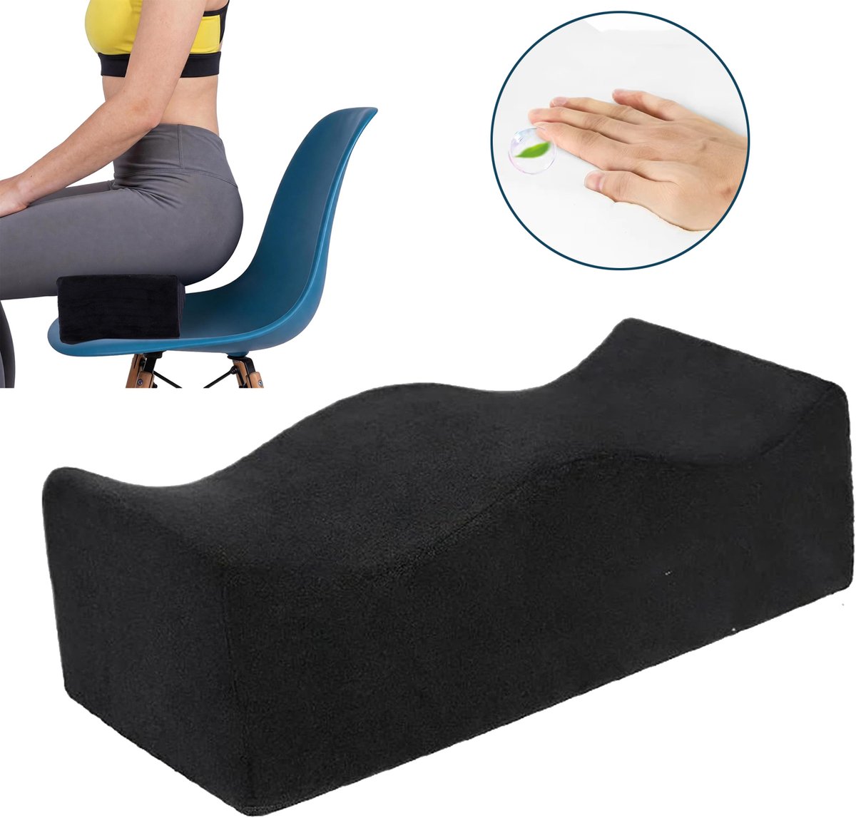 BBL-Kussen - Ergonomisch Zitkussen - BBL Herstelkussen - Ultracomfortabel Bilkussen - Zitkussen Van Traagschuim