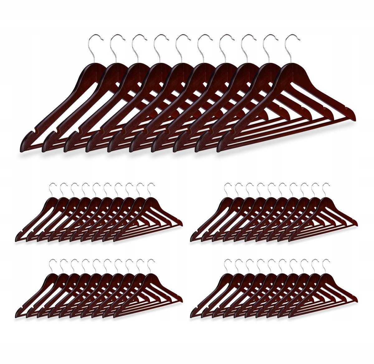 Houten Kledinghanger Bruin - 1 stuk
