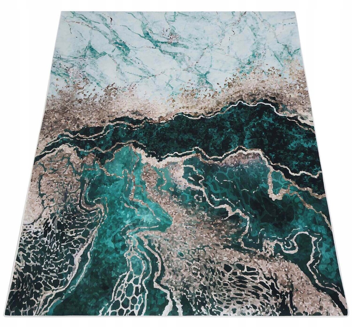 Antislip badmat zacht 60x100 cm, wasbaar, polyester