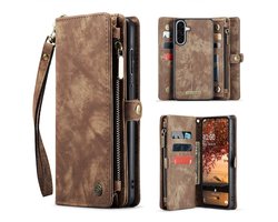 Solidenz hoesje - Geschikt voor Samsung Galaxy A27 - 8 pasjes - Bruin