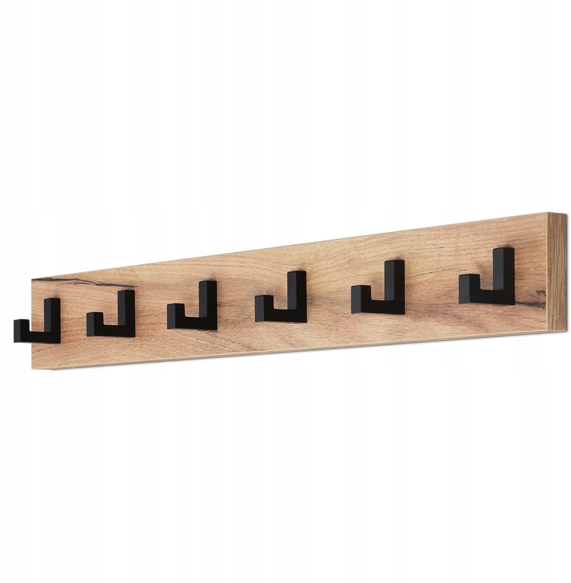 Wandkapstok Loft 6 haken Goud Eiken - Modern & Stijlvol