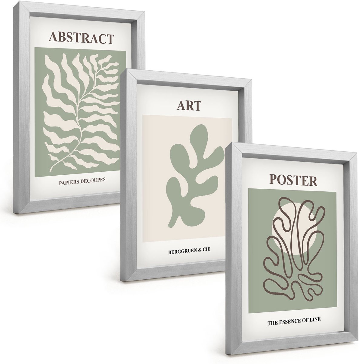 Tulup 4-Delige Schilderij Set - Posters met bloemenpatronen van Henri Matisse - 20 x 30 cm - Wanddecoratie - Schilderijen Set - Kantoor - Interieur Decoratie