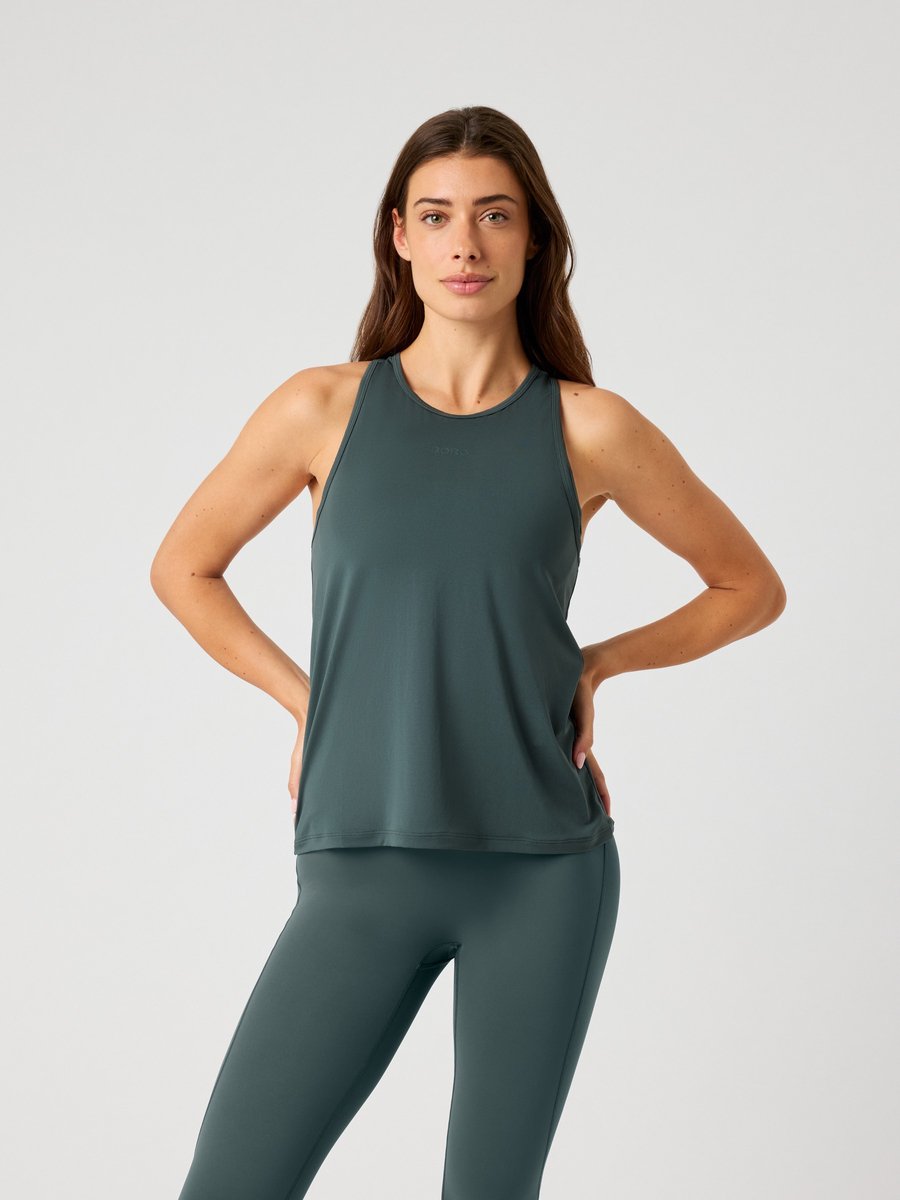 Björn Borg Tanktop Sport Hemd Dames Sportshirt - Urban Chic Groen - Gerecycled Polyester - Maat XL
