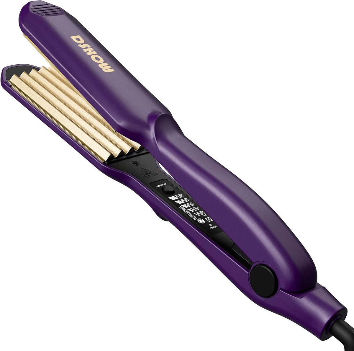 Wafeltang - Paars - Titanium Keramische Platen - Krimptang voor Haarstyling - Voor Vrouwen en Meisjes