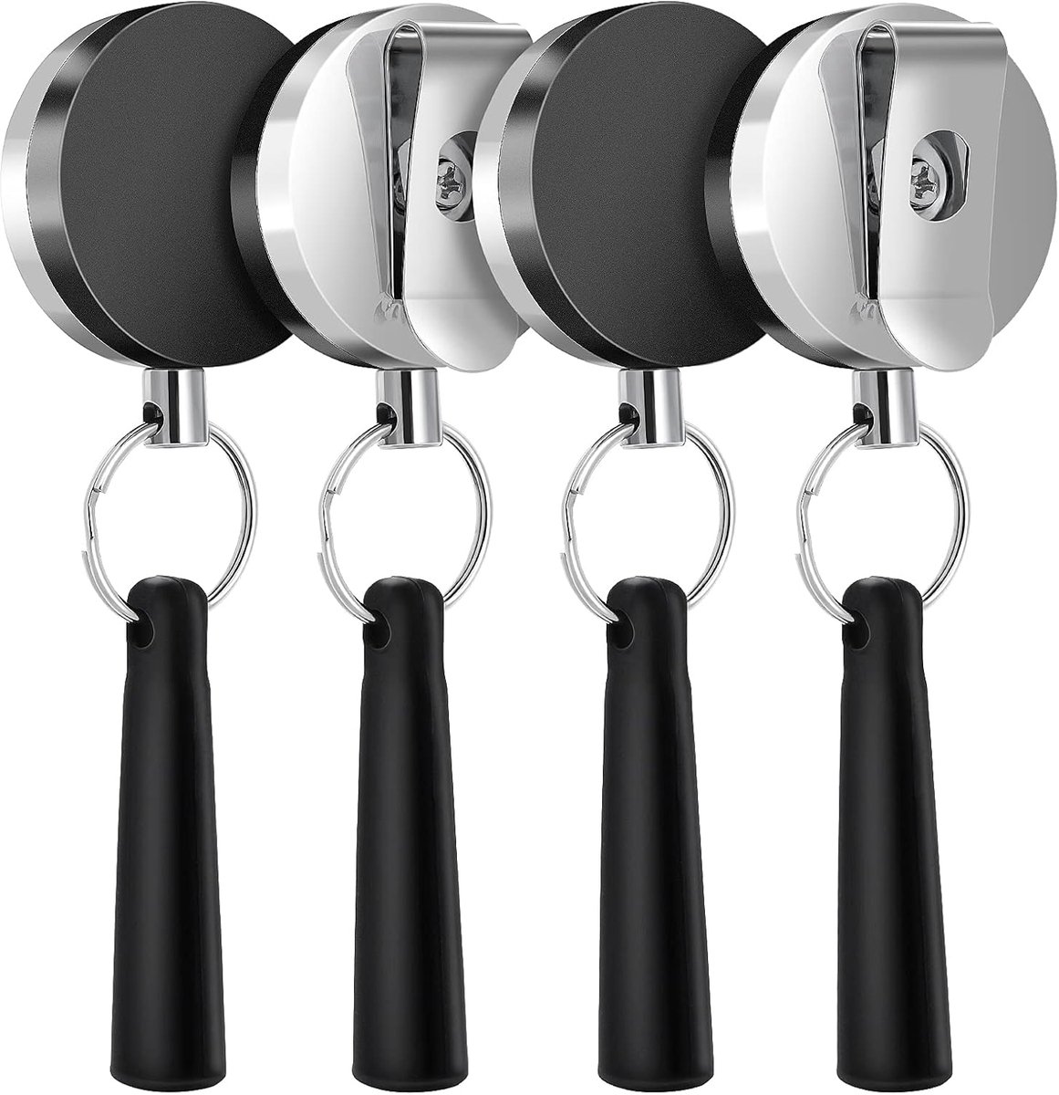ASTER 4-pack Heavy Duty Intrekbare Trek Pen Potlood Houder, Ideale Grip voor Markers en Timmermanspotloden, Rekbare - ShopVlot