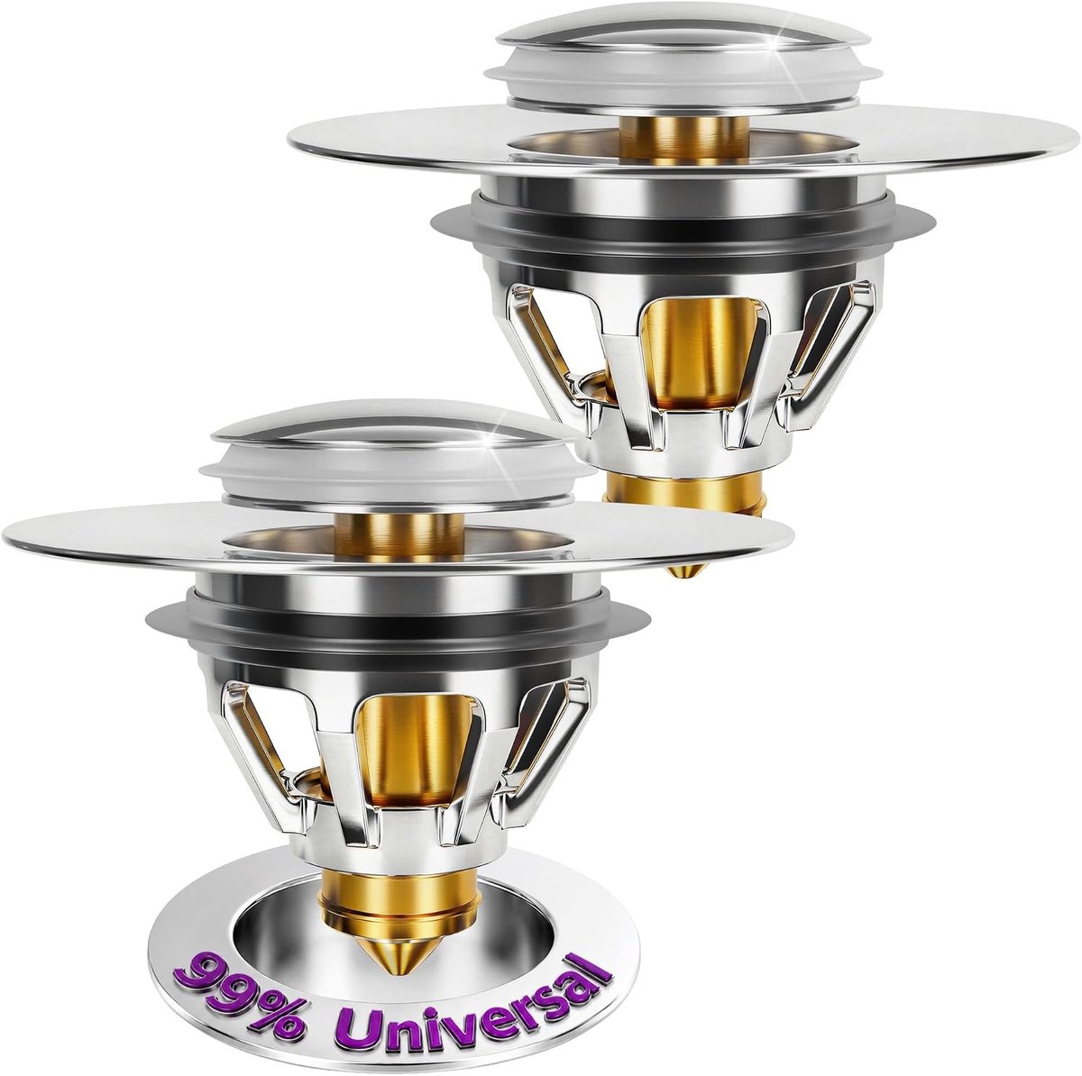 M. ROSENFELD HOME Washbasin stopper 34 - 38 mm pop-up drain fitting sink drain strainer stopper 2 pieces - ShopVlot