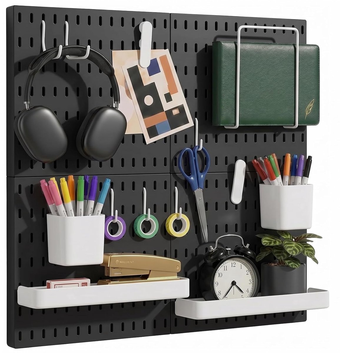 4 stuks zwarte steekbordset met 4 steekplaten (30 x 30 cm) - ShopVlot
