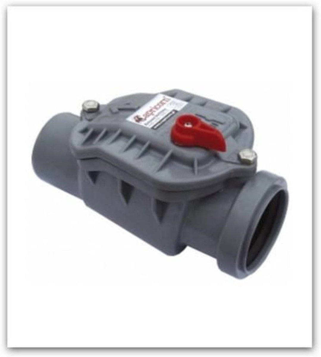 Capricorn Check closure FI 50 - Ø DN 50/50 mm - with lockable non-return valve made of stainless steel - grey - ShopVlot