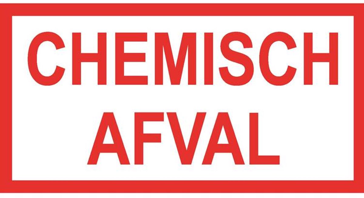 Sticker Chemisch Afval