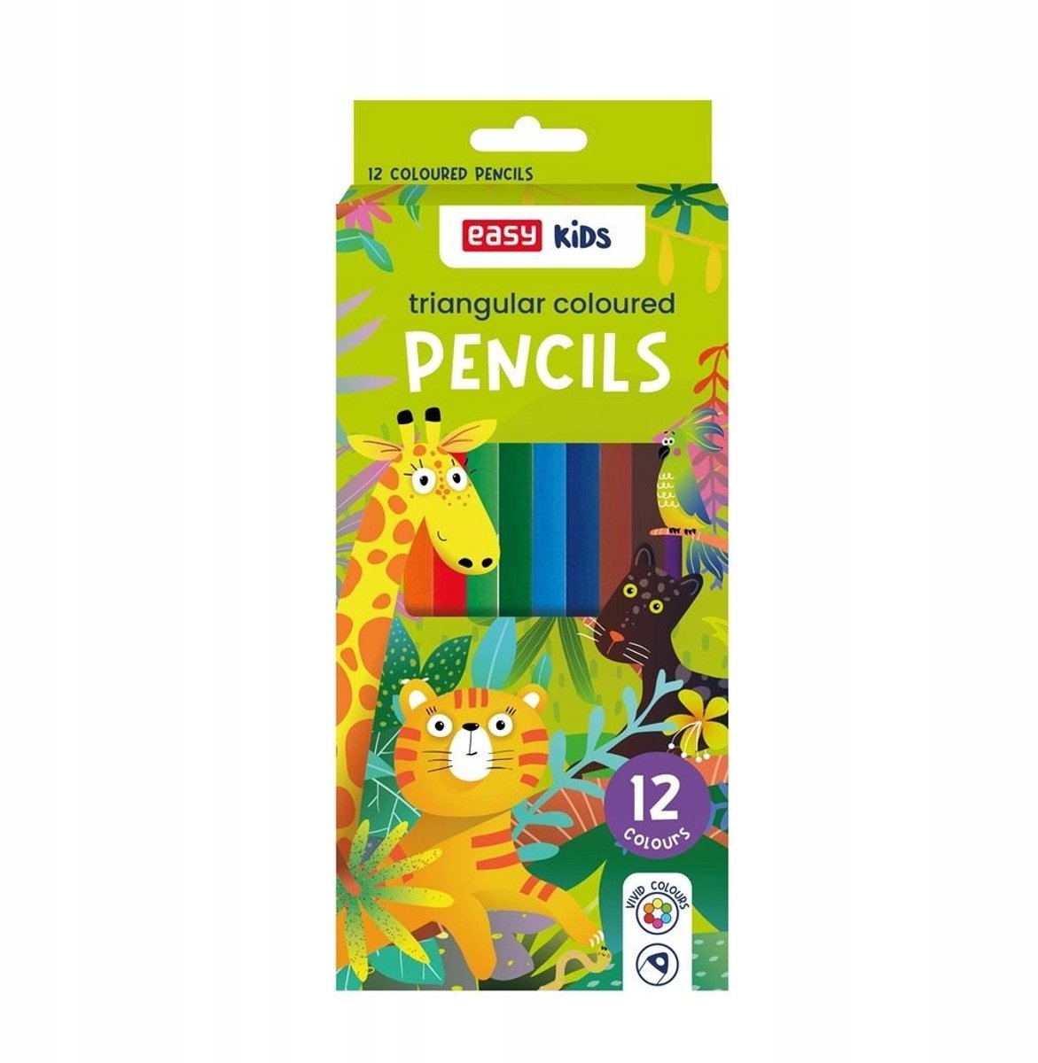 Driehoekige Kleurpotloden 12 Kleuren - Ideaal voor School & Thuis