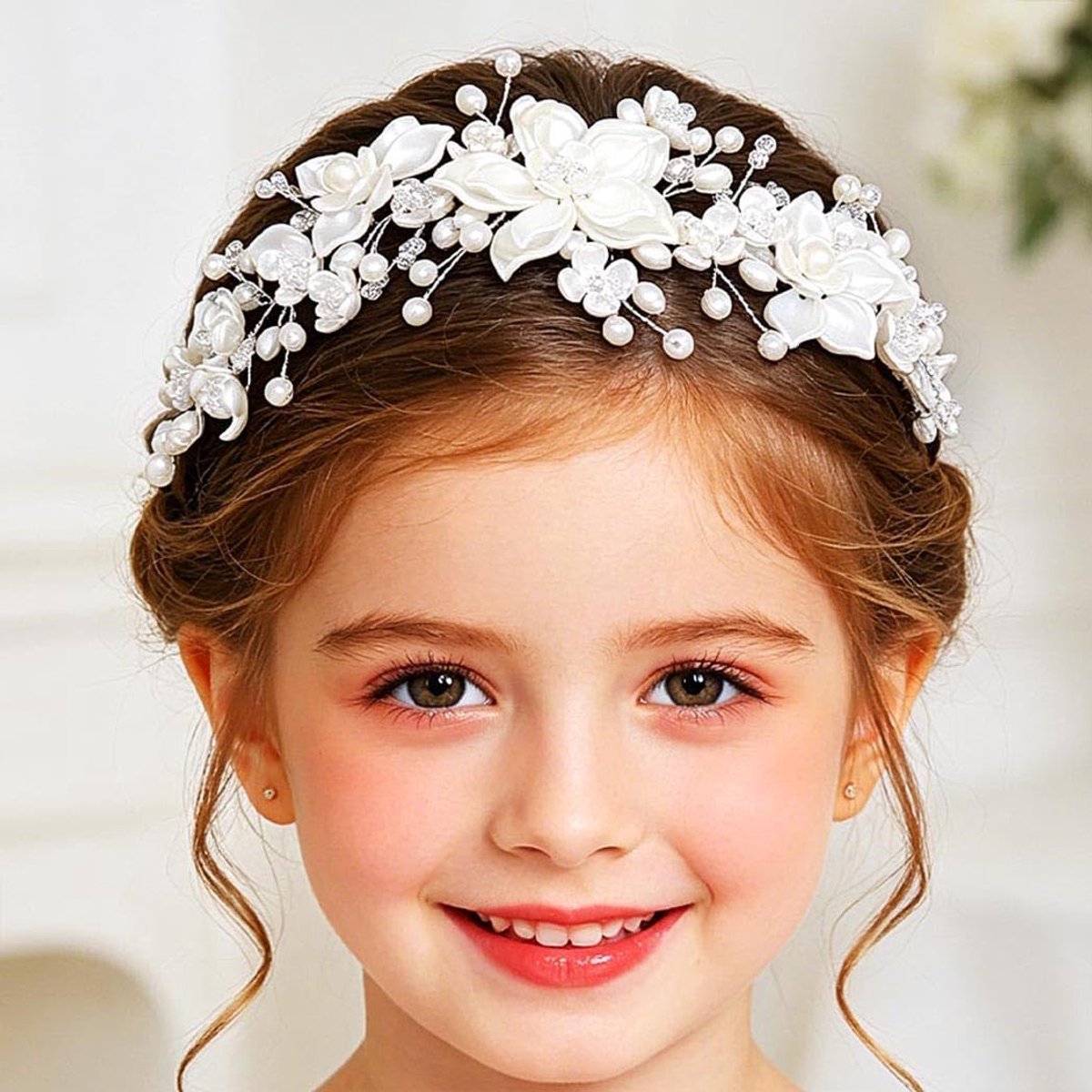IYOU Communion Hair Accessories, White - ShopVlot