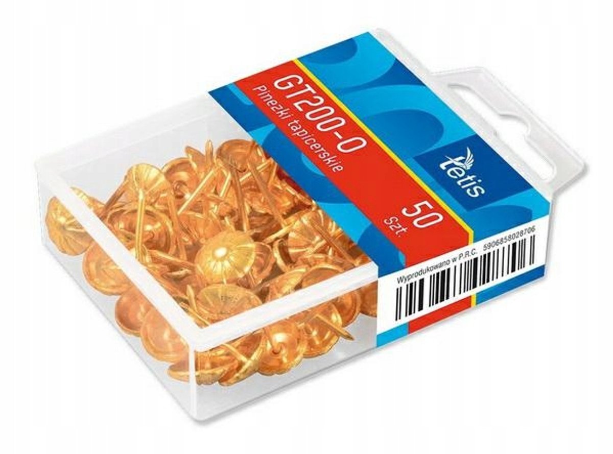 Tetis Gouden Bekledingspinnen 50 Stuks