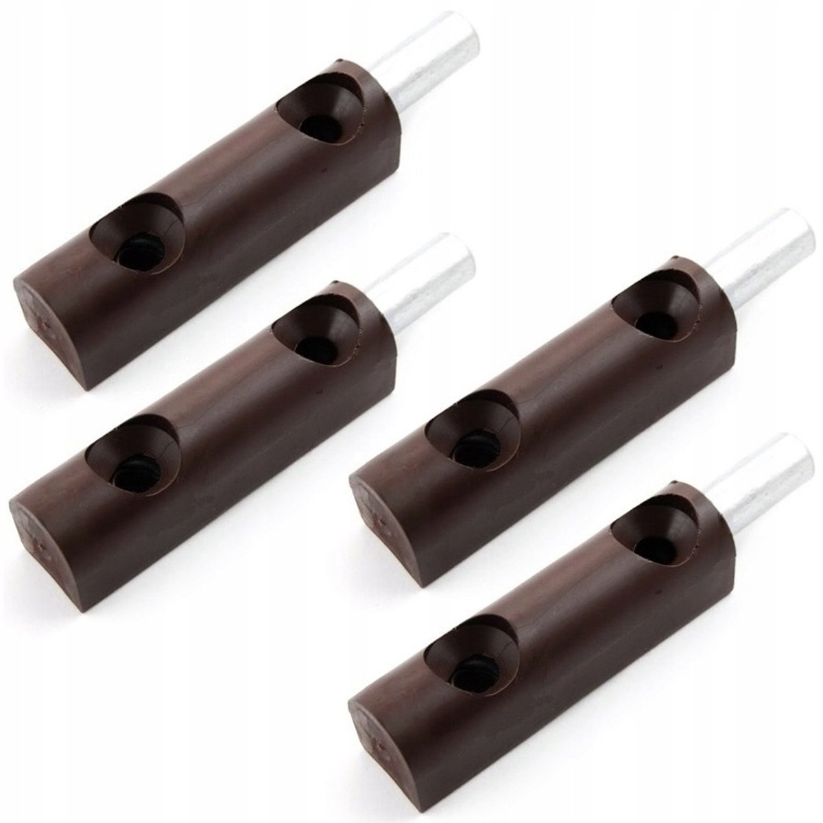 4x Deurscharnier Bruin - Opbouw, 9mm Pin