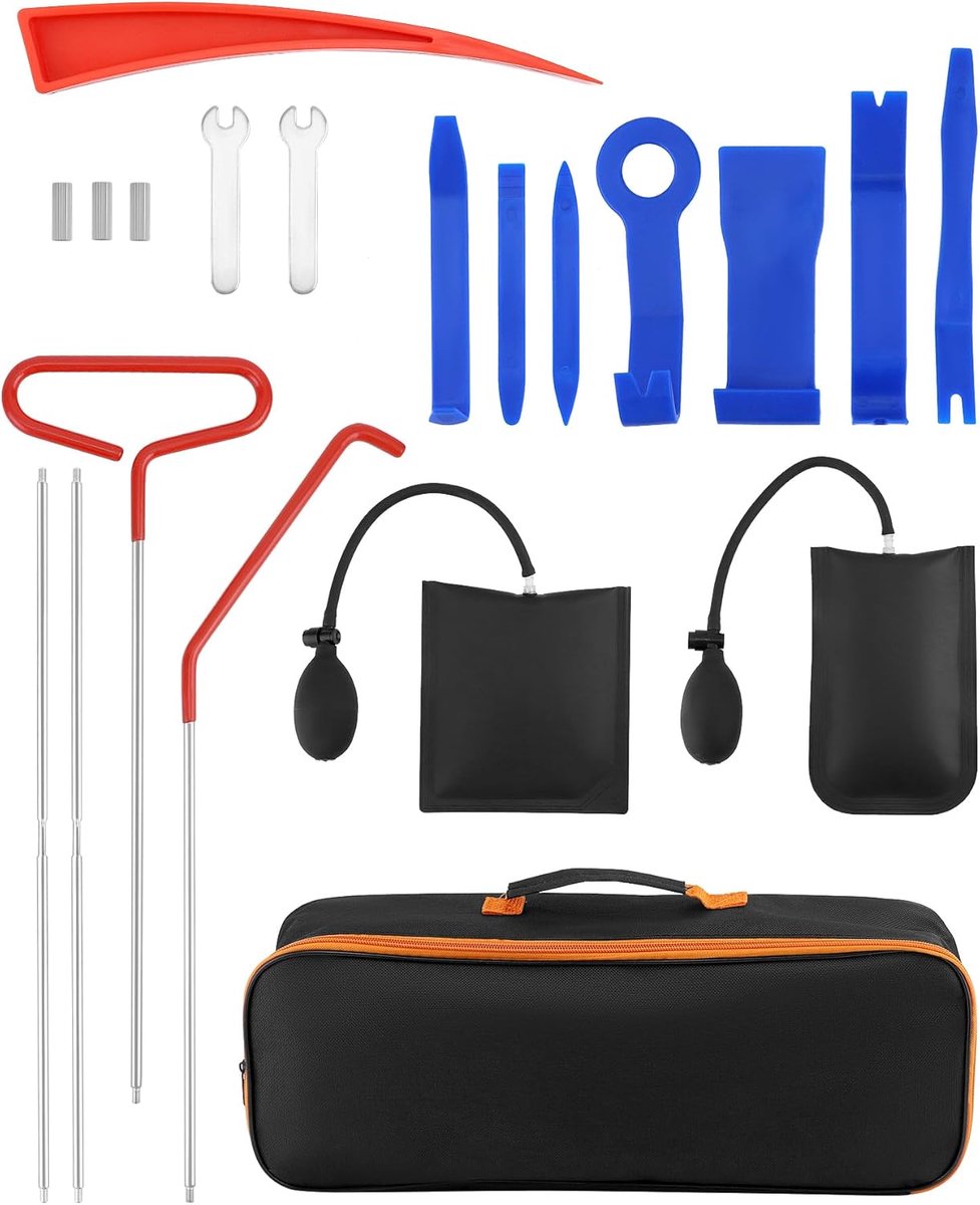 Autoset 17-delig - Professionele gereedschappen - Voor noodgevallen en aanpassingen - Inclusief eerste hulp kit