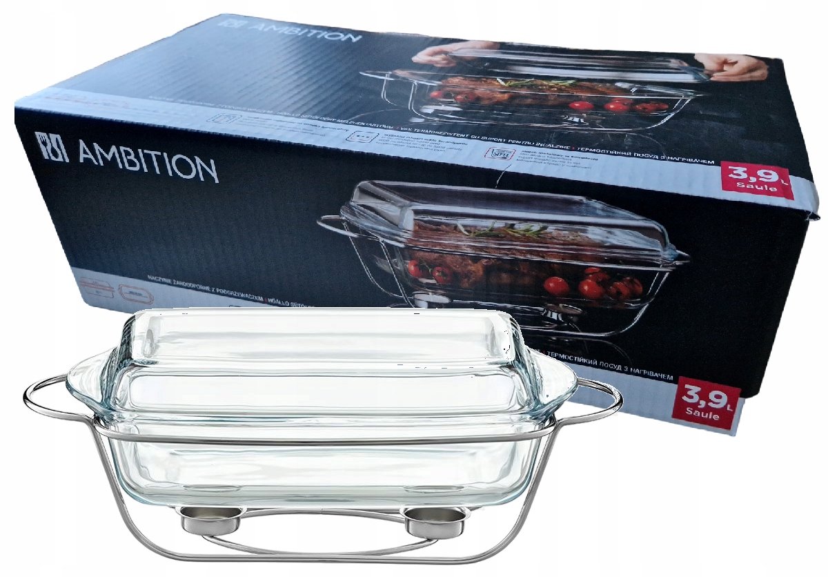 Ambition Saule Ovenschaal 2-delig 3,9L met Warmer