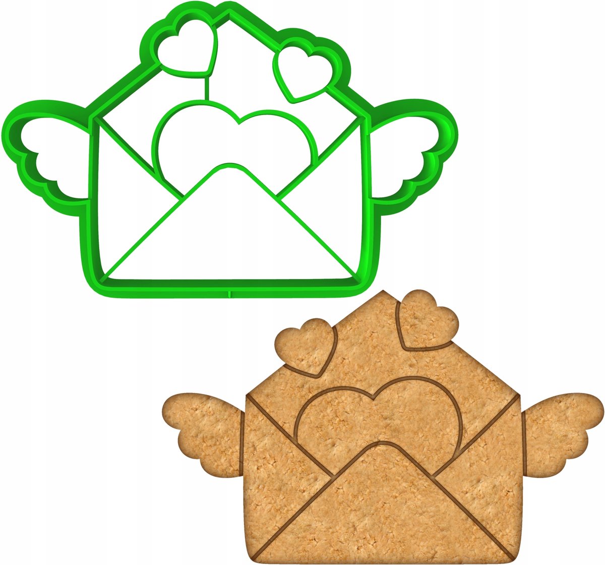 Koekjesvorm 'Envelop' 9cm - Paas- en Valentijnsdag