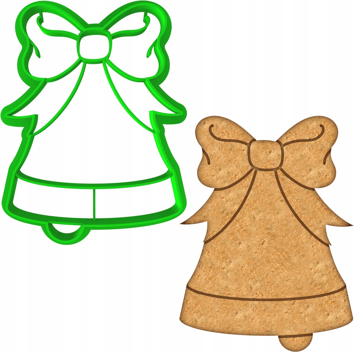 Kerstkoekjesvorm Bel - 8cm - Perfect voor Kerstgebak