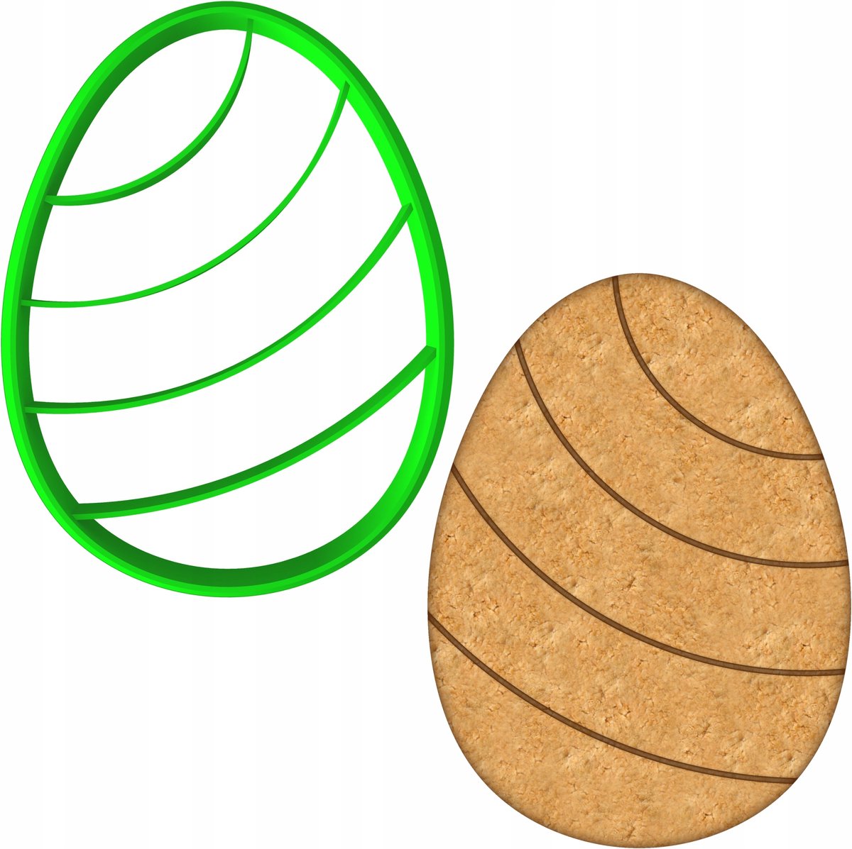Paasei Koekjesvorm - 8cm - PETG Kunststof