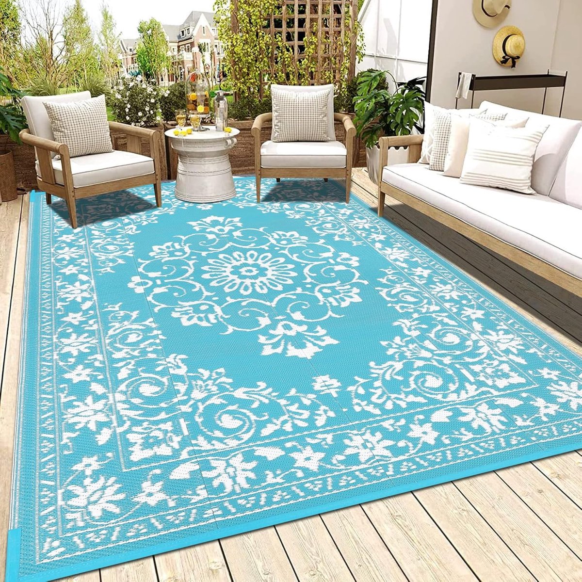 Buitenkleed Extra Groot 180 x 270 cm - Waterdicht Polypropyleen - Duurzaam en Omkeerbaar - Ideaal voor Tuin
