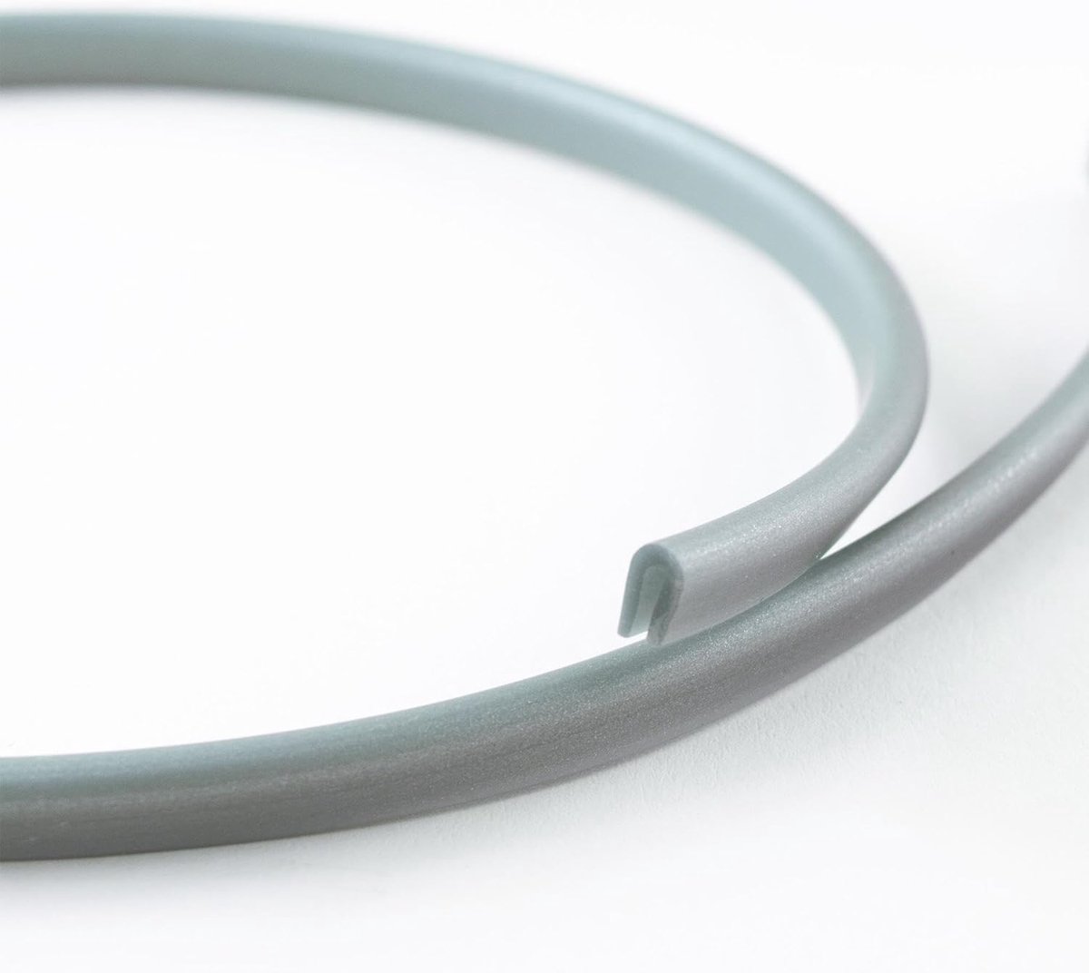EUTRAS Edge Protection KSO4004 Piping Protection Strip – for Edges 0.4 – 1.5 mm – Silver Grey – 10 m - ShopVlot