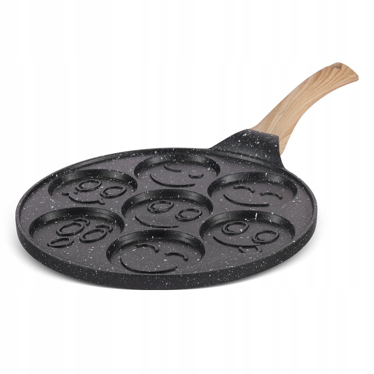 Merkloze Pannenkoekenpan met Vrolijke Gezichtjes - 27 cm