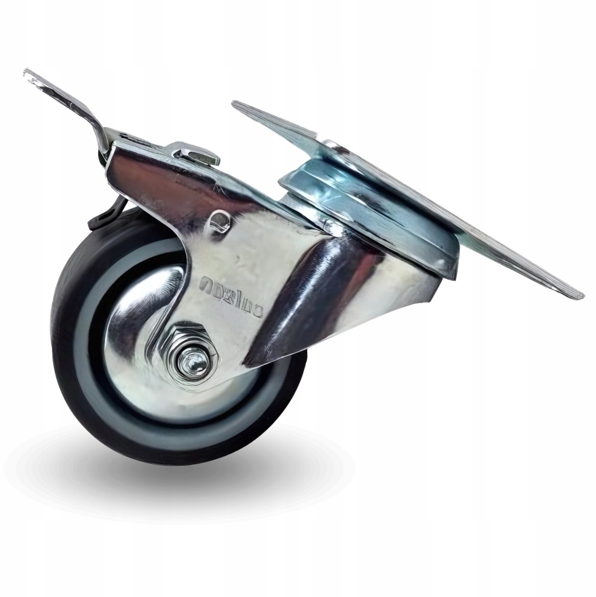 Zwenkbaar wiel met rem 50mm 40kg TPE