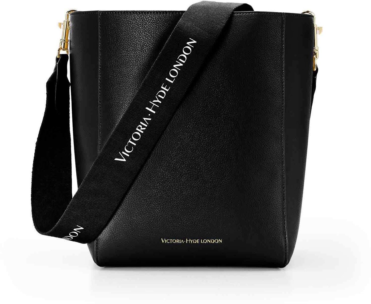 Victoria Hyde "Romai" - Handtassen - Schoudertas - Hobotas - Crossbodytas - Dames -Medium tas - Tas met Grote Inhoud - Schoudertas van Kunstleer - Verstelbare Riem - Zwart
