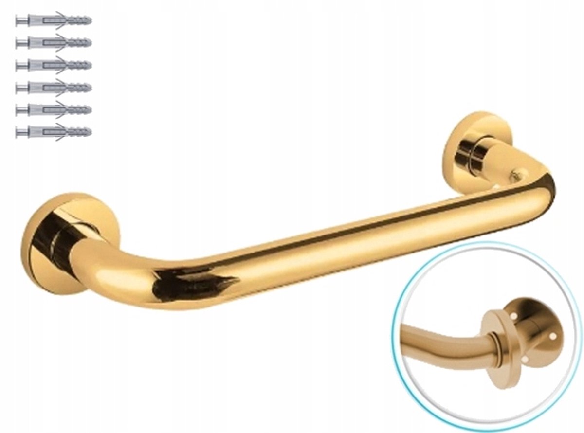 Gouden Badkamer Handgreep 30cm - Veiligheid en Comfort